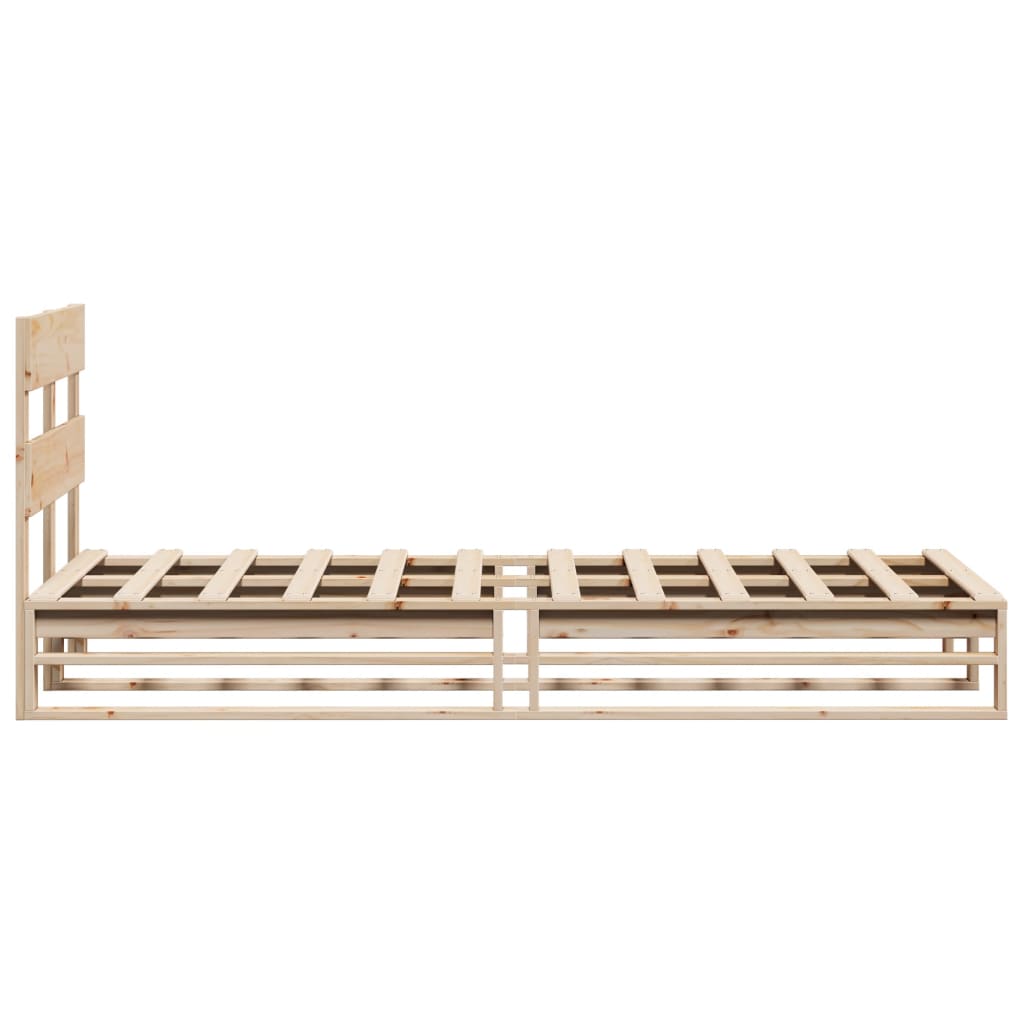 sengeramme uden madras 100x200 cm massivt fyrretræ