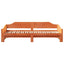 daybed med udtræk 90x200 cm massivt fyrretræ gyldenbrun