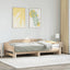 daybed med udtræk 90x190 cm massivt fyrretræ