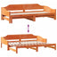 daybed m. udtræk uden madrasser 90x190cm massivt træ gyldenbrun