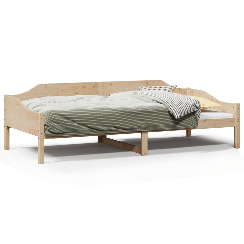 sengeramme uden madras 80x200 cm massivt fyrretræ