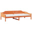 sengeramme uden madras 90x200 cm massivt fyrretræ gyldenbrun