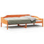 sengeramme uden madras 90x190 cm massivt fyrretræ gyldenbrun