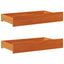 sengeskuffer 2 stk. 95x55x17 cm massivt fyrretræ gyldenbrun