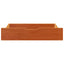 sengeskuffer 2 stk. 80x55x17 cm massivt fyrretræ gyldenbrun