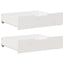 sengeskuffer 2 stk. 65x55x17 cm massivt fyrretræ hvid