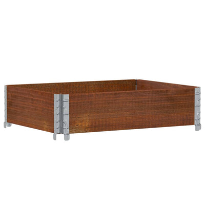 palleramme 80x60 cm massivt fyrretræ brun