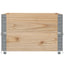pallerammer 2 stk. 80x60 cm massivt fyrretræ