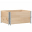 pallerammer 2 stk. 80x60 cm massivt fyrretræ