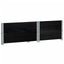 pallerammer 2 stk. 80x60 cm massivt fyrretræ sort