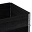 pallerammer 2 stk. 80x60 cm massivt fyrretræ sort