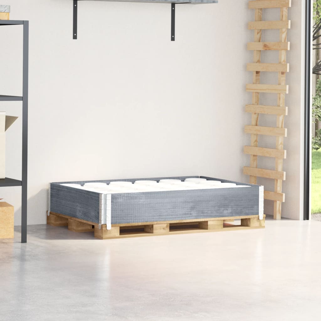 palleramme 120x80 cm massivt fyrretræ grå billede