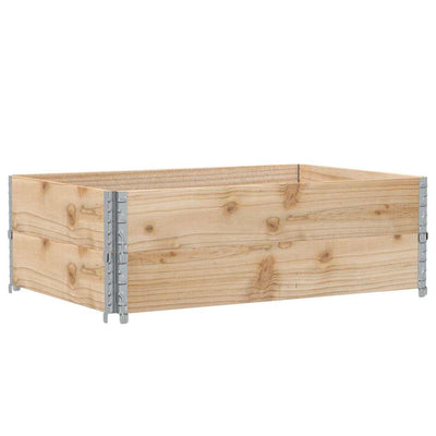 pallerammer 2 stk. 120x80 cm massivt fyrretræ