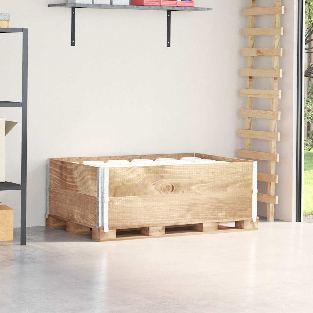 pallerammer 2 stk. 120x80 cm massivt fyrretræ billede