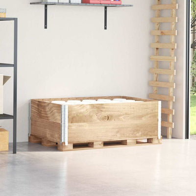 pallerammer 2 stk. 120x80 cm massivt fyrretræ