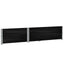 pallerammer 2 stk. 120x80 cm massivt fyrretræ sort