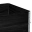 pallerammer 2 stk. 120x80 cm massivt fyrretræ sort