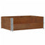pallerammer 2 stk. 120x80 cm massivt fyrretræ brun