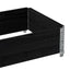 palleramme 100x50 cm massivt fyrretræ sort
