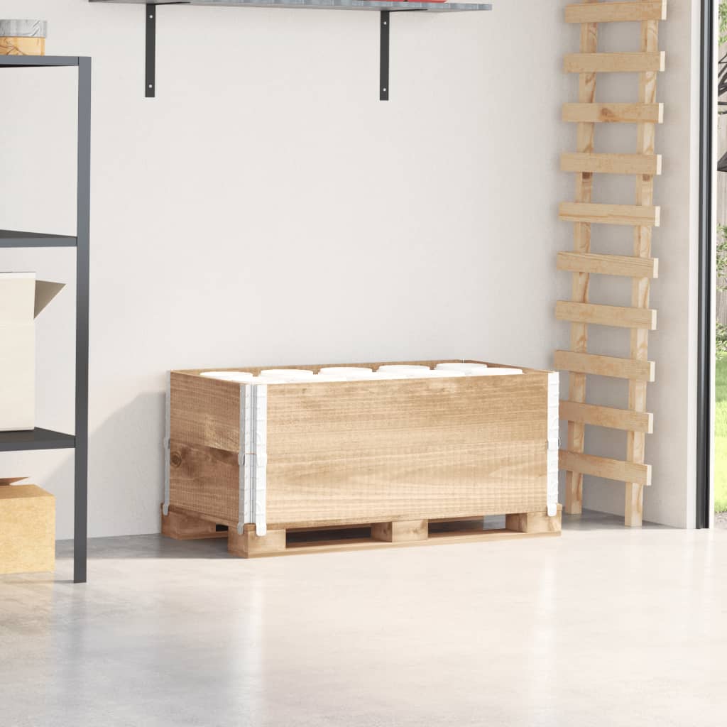 pallerammer 2 stk. 100x50 cm massivt fyrretræ billede