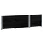pallerammer 2 stk. 100x50 cm massivt fyrretræ sort