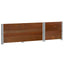 pallerammer 2 stk. 100x50 cm massivt fyrretræ brun
