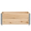 pallerammer 2 stk. 100x100 cm massivt fyrretræ