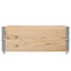pallerammer 2 stk. 100x100 cm massivt fyrretræ