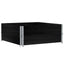 pallerammer 2 stk. 100x100 cm massivt fyrretræ sort