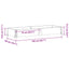 palleramme 150x50 cm massivt fyrretræ sort