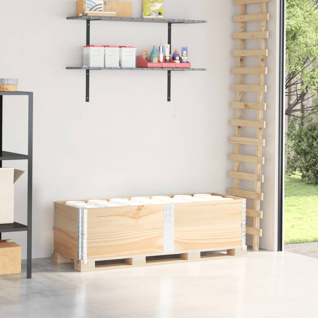 pallerammer 2 stk. 150x50 cm massivt fyrretræ billede