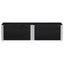 pallerammer 2 stk. 150x50 cm massivt fyrretræ sort