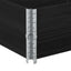 pallerammer 2 stk. 150x50 cm massivt fyrretræ sort
