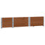 pallerammer 2 stk. 150x50 cm massivt fyrretræ brun