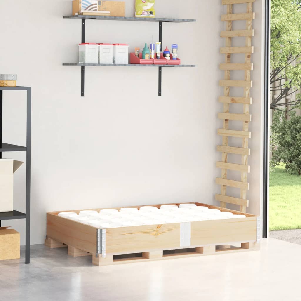 palleramme 150x100 cm massivt fyrretræ billede