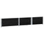 pallerammer 2 stk. 150x100 cm massivt fyrretræ sort