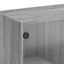 skab med låger 68x37x109 cm konstrueret træ grå sonoma-eg
