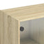 skænk 102x37x75,5 cm konstrueret træ sonoma-eg