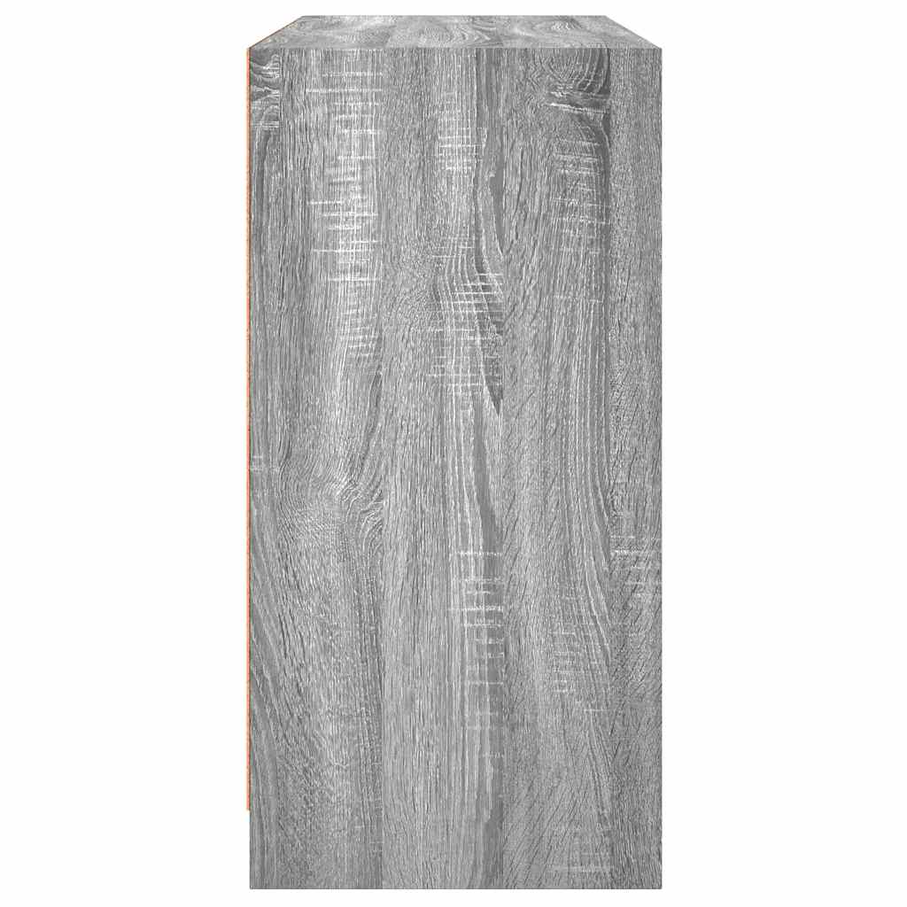 skænk 102x37x75,5 cm konstrueret træ grå sonoma-eg
