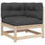 sofasæt til haven 10 dele med hynder massivt fyrretræ