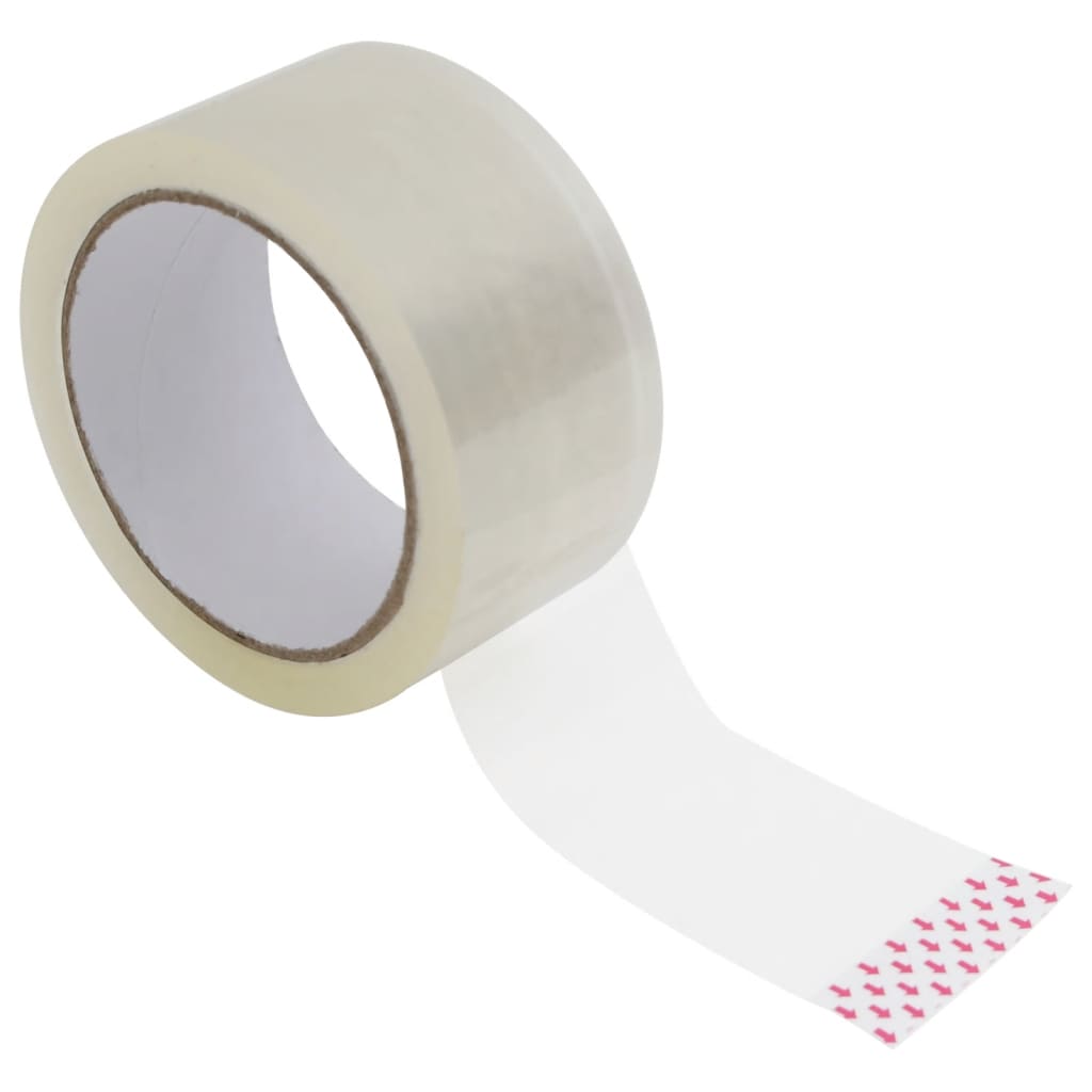 pakketape 12 stk. 48 mm x 66 m transparent