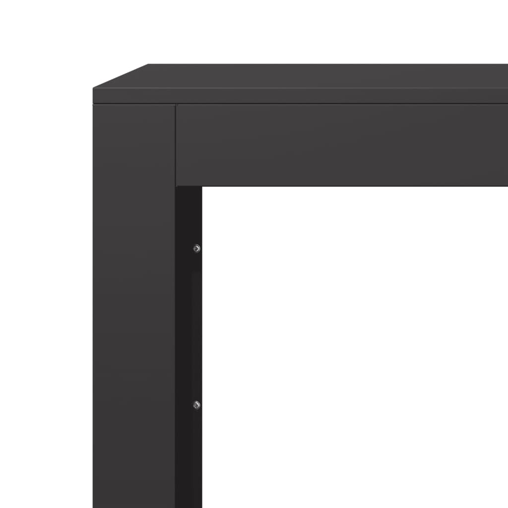 brændestativ 100x40x80 cm stål sort