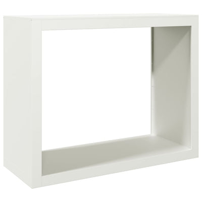 brændestativ 100x40x80 cm stål hvid