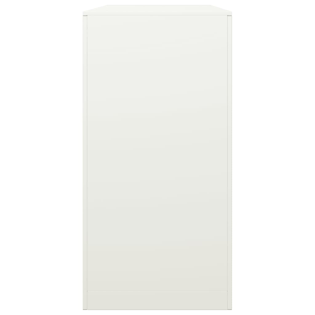 brændestativ 100x40x80 cm stål hvid