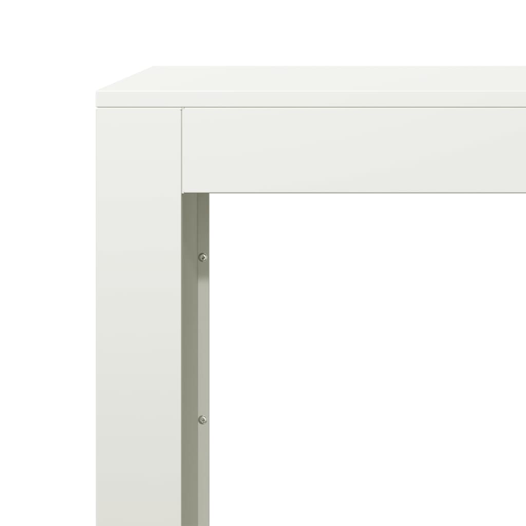 brændestativ 100x40x80 cm stål hvid