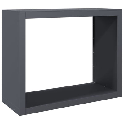 brændestativ 100x40x80 cm stål antracitgrå