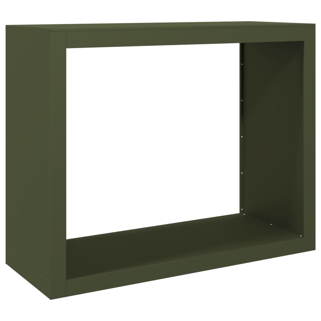 brændestativ 100x40x80 cm stål grøn