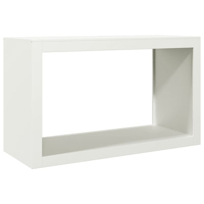brændestativ 100x40x60 cm stål hvid