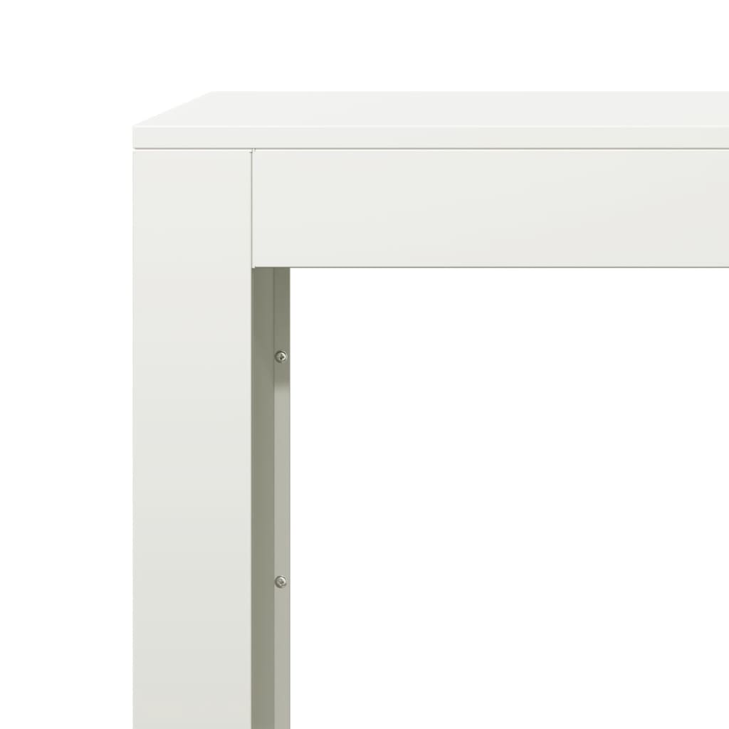 brændestativ 100x40x60 cm stål hvid