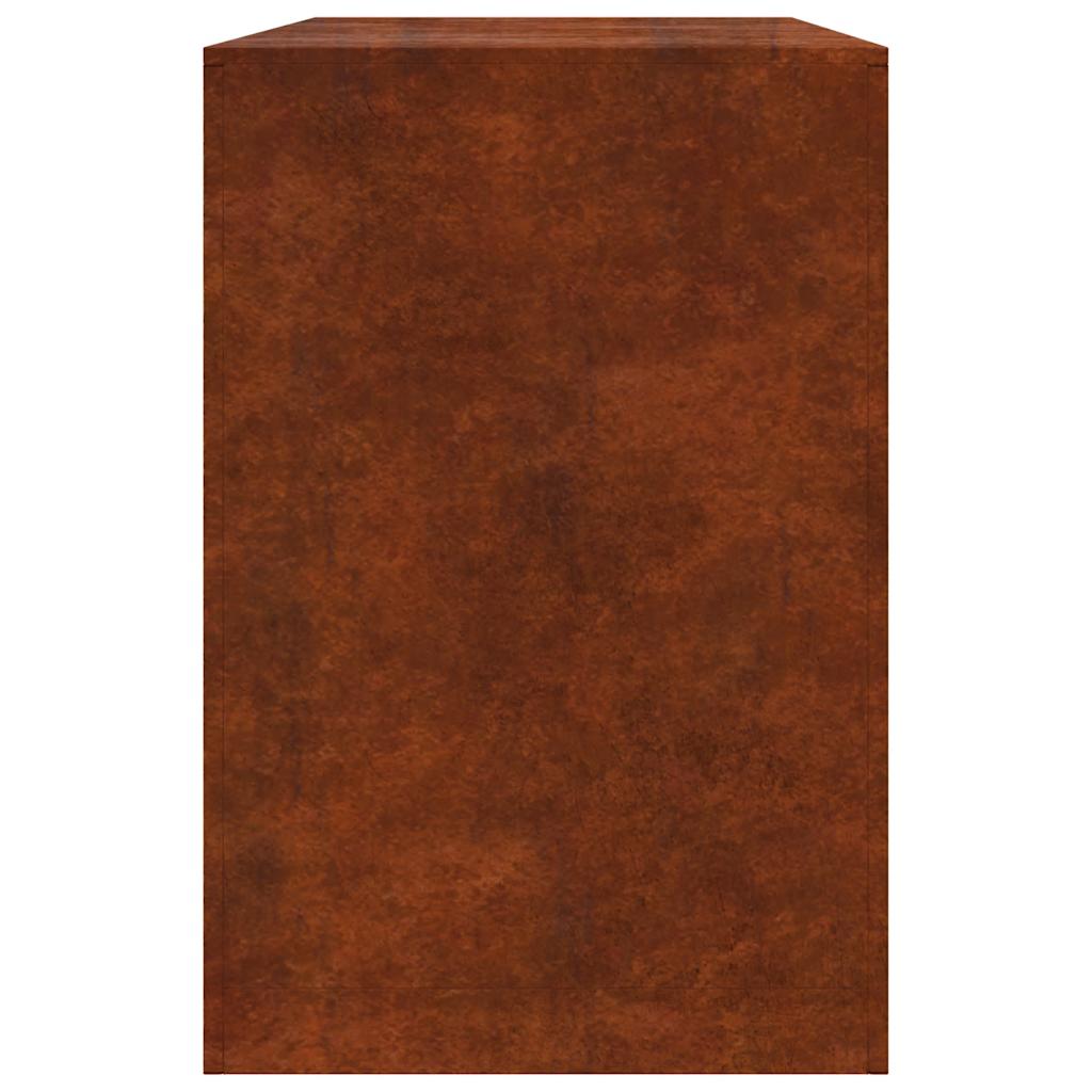 Brændereol 100x40x60 cm i vejrbestandigt stål